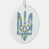Ukrainisches Emblem trident tryzub ethnisch Keramik Ornament (Rechts)