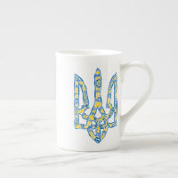 Ukrainisches Emblem trident tryzub ethnisch