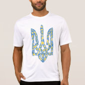 Ukrainisches Emblem trident tryzub ethnisch T-Shirt (Vorderseite)