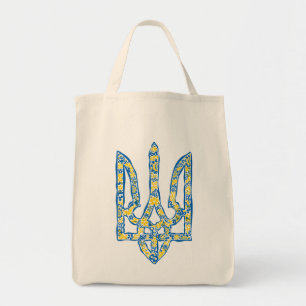 Ukrainisches Emblem trident tryzub ethnisch Tragetasche