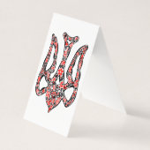 Ukrainisches Emblem trident tryzub stilisiert (Vorderseite)