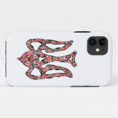 Ukrainisches Emblem trident tryzub stilisiert Case-Mate iPhone Hülle (Rückseite (Horizontal))