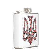 Ukrainisches Emblem trident tryzub stilisiert Flachmann (Rechts)