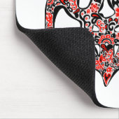 Ukrainisches Emblem trident tryzub stilisiert Mousepad (Ecke)