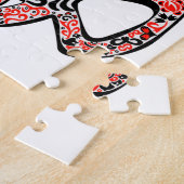 Ukrainisches Emblem trident tryzub stilisiert Puzzle (Seite)