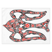 Ukrainisches Emblem trident tryzub stilisiert Tischdecke (Vorderseite (Horizontal))