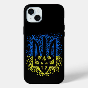 Ukrainisches Emblem trident tryzub zerstreut Herze Case-Mate iPhone Hülle