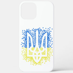 Ukrainisches Emblem trident tryzub zerstreut Herze Case-Mate iPhone Hülle