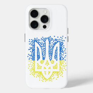 Ukrainisches Emblem trident tryzub zerstreut Herze Case-Mate iPhone Hülle