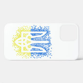 Ukrainisches Emblem trident tryzub zerstreut Herze Case-Mate iPhone Hülle (Rückseite (Horizontal))