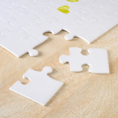 Ukrainisches Emblem trident tryzub zerstreut Herze Puzzle (Seite)