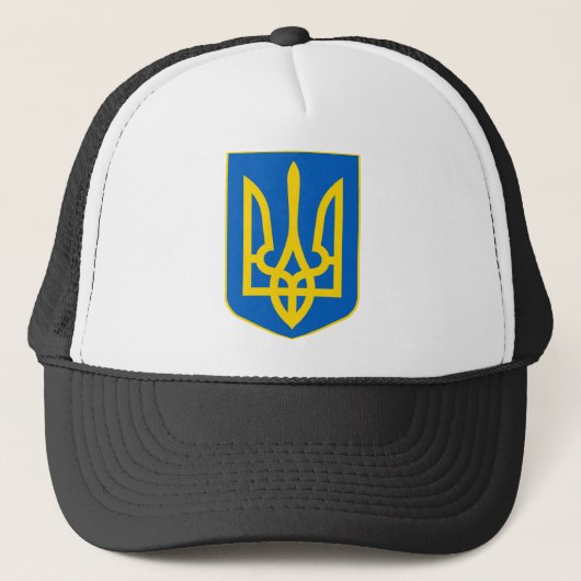 ukrainisches Emblem Truckerkappe (Vorderseite)