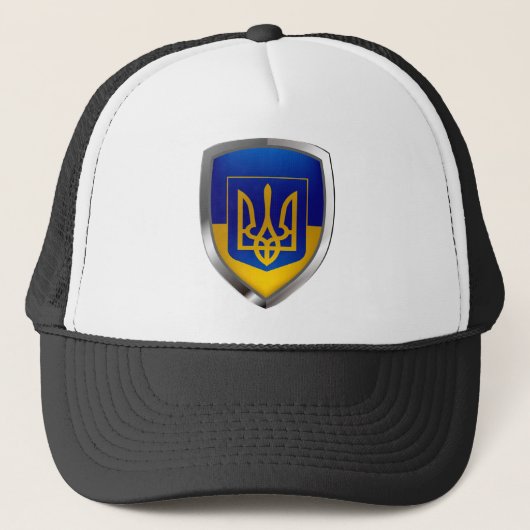 ukrainisches Emblem Truckerkappe (Vorderseite)