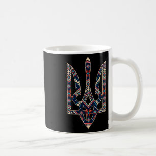 Ukrainisches Emblem Ukraine Symbol Stickerei Kaffeetasse