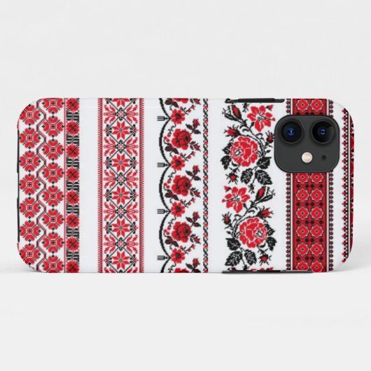 Ukrainisches ethnisches Muster Case-Mate iPhone Hülle (Rückseite (Horizontal))