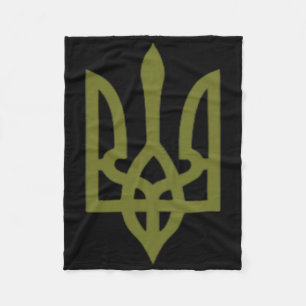 Ukrainisches Flaggen-Wappen-Symbol-Zeichen-Logo Uk Fleecedecke