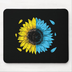 Ukrainisches Flaggensymbol Tryzub Liebe Unterstütz Mousepad