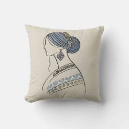 Ukrainisches Folk Art Throw Kissen | Liniengrafike