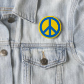 ukrainisches Friedenszeichen Button (Beispiel)