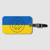 ukrainisches Friedenszeichen Gepäckanhänger (Vorderseite (Horizontal))