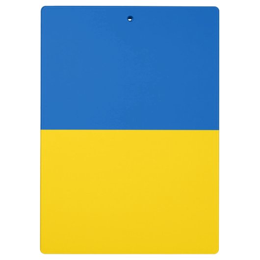 ukrainisches Friedenszeichen Klemmbrett (Rückseite)