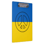 ukrainisches Friedenszeichen Klemmbrett (Rechts)