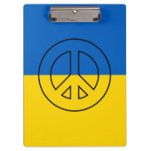 ukrainisches Friedenszeichen Klemmbrett (Vorderseite)