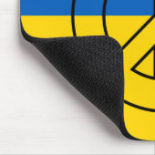 ukrainisches Friedenszeichen Mousepad (Ecke)