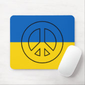 ukrainisches Friedenszeichen Mousepad (Mit Mouse)