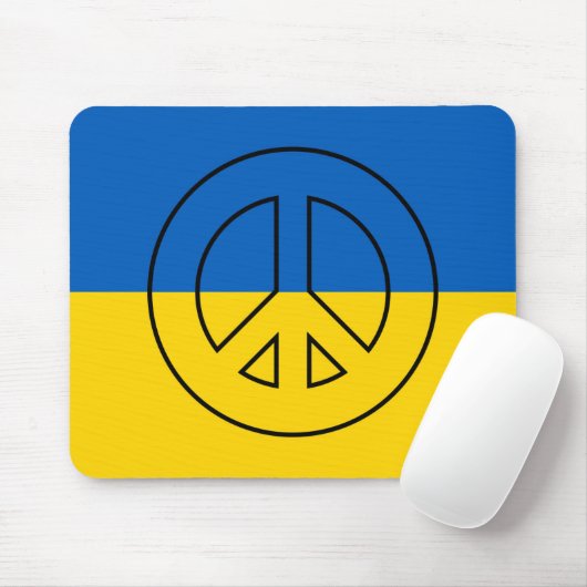 ukrainisches Friedenszeichen Mousepad (Mit Mouse)