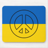 ukrainisches Friedenszeichen Mousepad (Vorne)