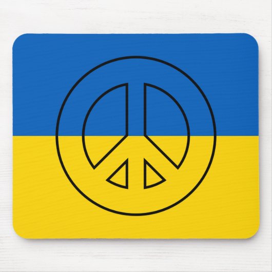 ukrainisches Friedenszeichen Mousepad (Vorne)
