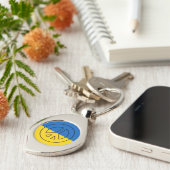 ukrainisches Friedenszeichen Schlüsselanhänger (Seite)