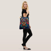 Ukrainisches Herz der Blume Tasche (Am Model)