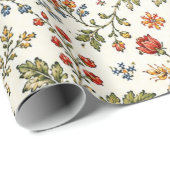 Ukrainisches Kreuzstichmuster-Wrap-Papier Geschenkpapier (Rolleneckpunkt)