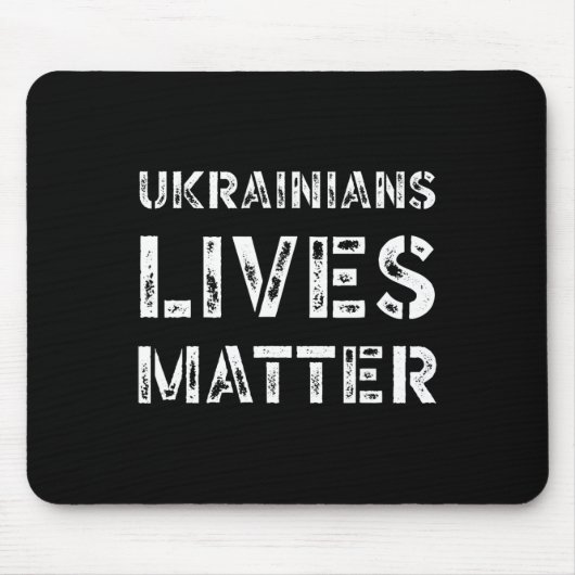 Ukrainisches Leben Problem-Shirt Retro Ukraine Tru Mousepad (Vorne)