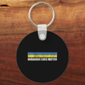 Ukrainisches Leben Problem Ukraine-Flagge  Schlüsselanhänger (Vorderseite)