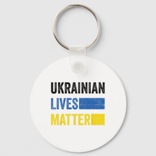 Ukrainisches Leben Problemflagge Ukraine Liebhaber Schlüsselanhänger