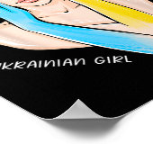 Ukrainisches Mädchen Frauen Poster (Ecke)