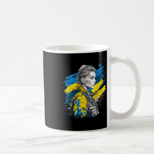 Ukrainisches Mädchen - Stärke angesichts der Oppos Kaffeetasse (Rechts)