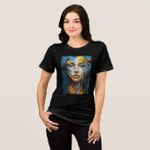 Ukrainisches Mädchen. Tri-Blend Shirt (Vorderseite voll)