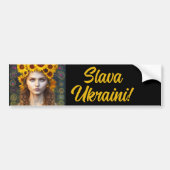 Ukrainisches Mädchen von Amulets & Sonnenblumen Autoaufkleber (Vorne)