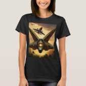 Ukrainisches modernes militärisches Tattoo Sketch- T-Shirt (Vorderseite)