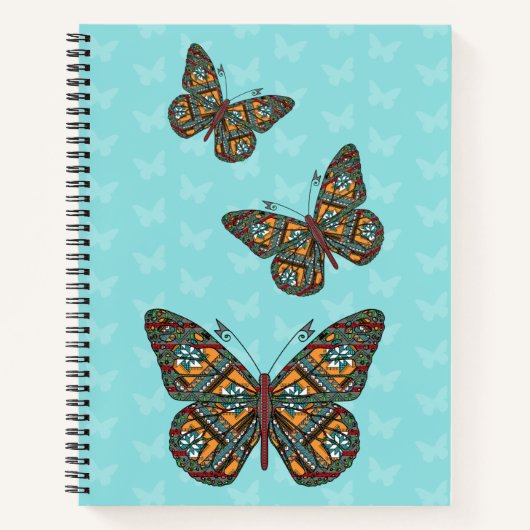 Ukrainisches MonarchspiralNotebook Notizblock (Vorderseite)
