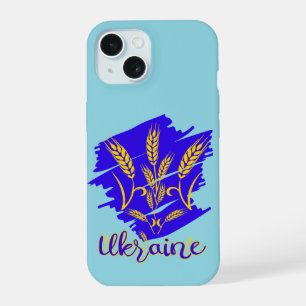 Ukrainisches Nationalsymbol Tryzub aus Weizenähre iPhone 15 Hülle