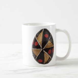 Ukrainisches Osterei mit Spiral-Motiven Sticker  Kaffeetasse