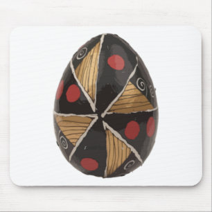 Ukrainisches Osterei mit Spiral-Motiven Sticker Mousepad