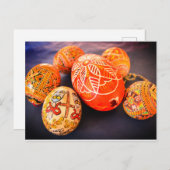 Ukrainisches Ostereier Feiertagspostkarte (Vorne/Hinten)