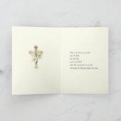 Ukrainisches Ostereier Kreuz mit Lily Pascha Karte (Innenseite)