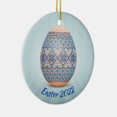 Ukrainisches Ostereier (Pysanka) Keramik Ornament (Rechts)